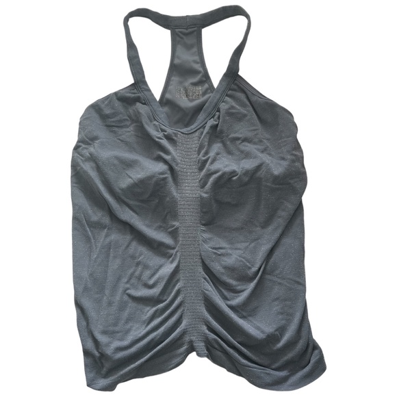 Athleta Tops - Athleta Shimmer Blue Tank, Size Medium. Bra Shelf.